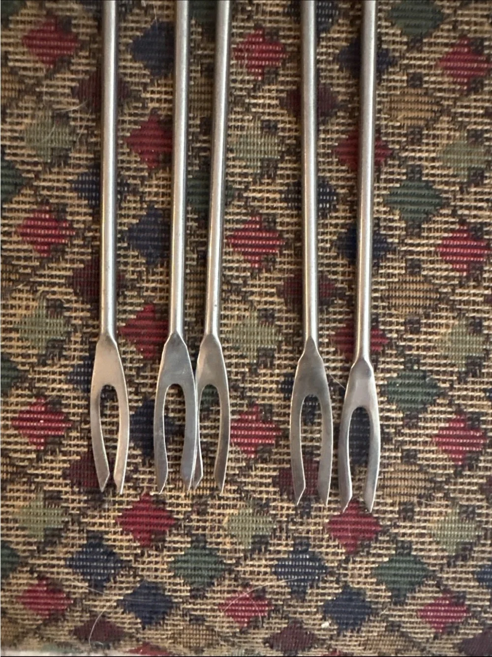 Vintage fondue forks